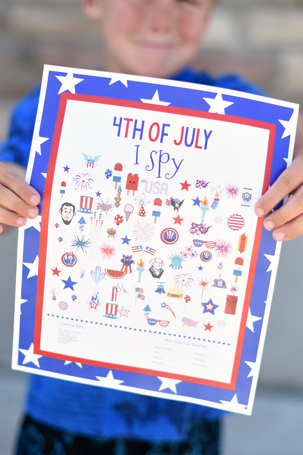 4th Of July Activities For Toddlers
 4th of July I Spy Game The Crafting Chicks
