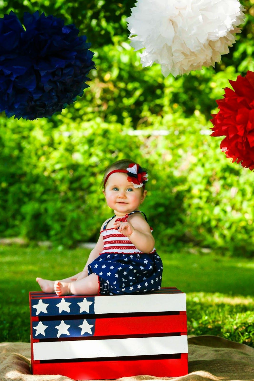 4th Of July Baby Picture Ideas
 DIY American Flag Crate