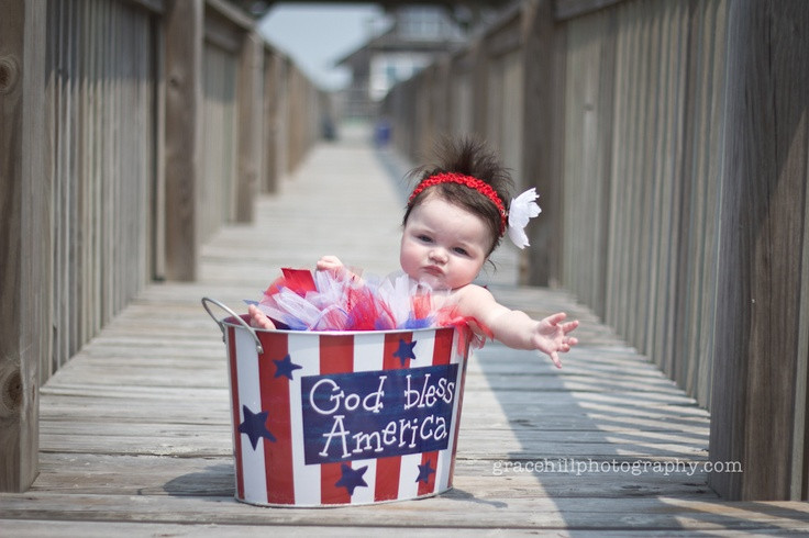4th Of July Baby Picture Ideas
 Cute little 4th of July baby