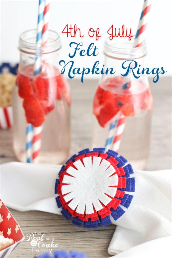 4th Of July Craft Ideas
 Craft Ideas Easy to Make 4th of July Felt Napkin Rings