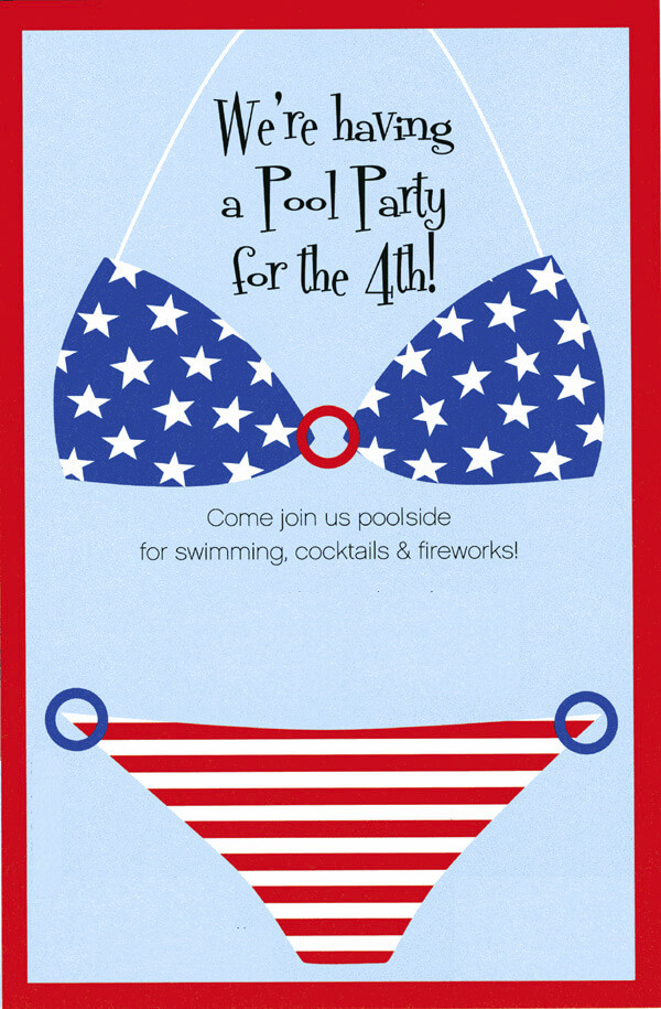 4th Of July Pool Party
 Patriotic Pool Party July 4th Pool Party Ideas