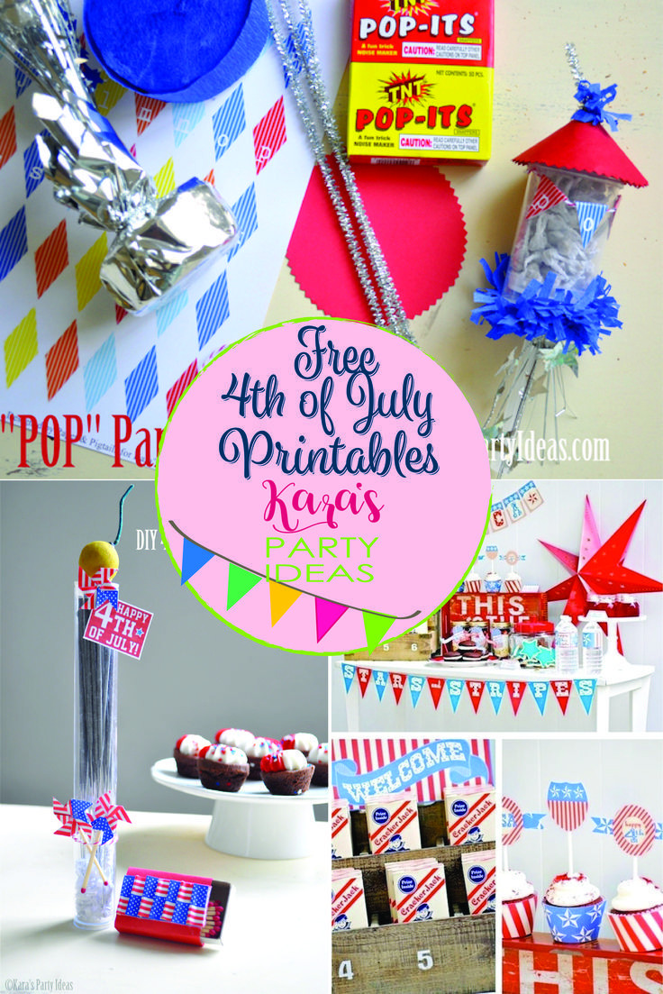 4th Of July Vacation Ideas
 Free 4th of July Printables for your summer bash from Kara