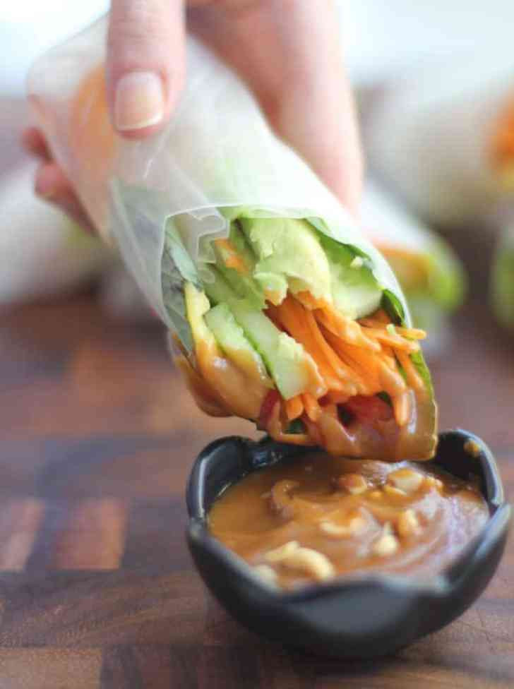 Authentic Vietnamese Summer Rolls Recipe
 Vietnamese Summer Rolls with Hoisin Peanut Dipping Sauce