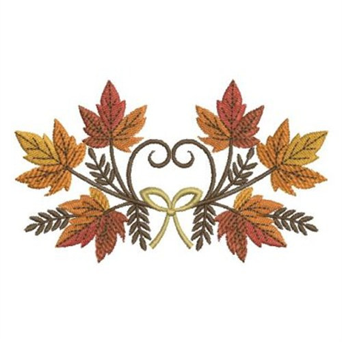 Autumn Leaves Design
 Sweet Heirloom Embroidery Design Autumn Leaves 2 16