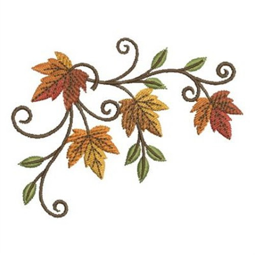 Autumn Leaves Design
 Sweet Heirloom Embroidery Design Autumn Leaves 2 37