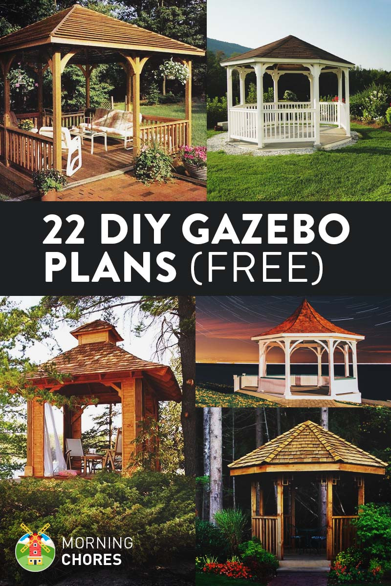 Backyard Gazebo Plans
 22 Free DIY Gazebo Plans & Ideas to Build with Step by