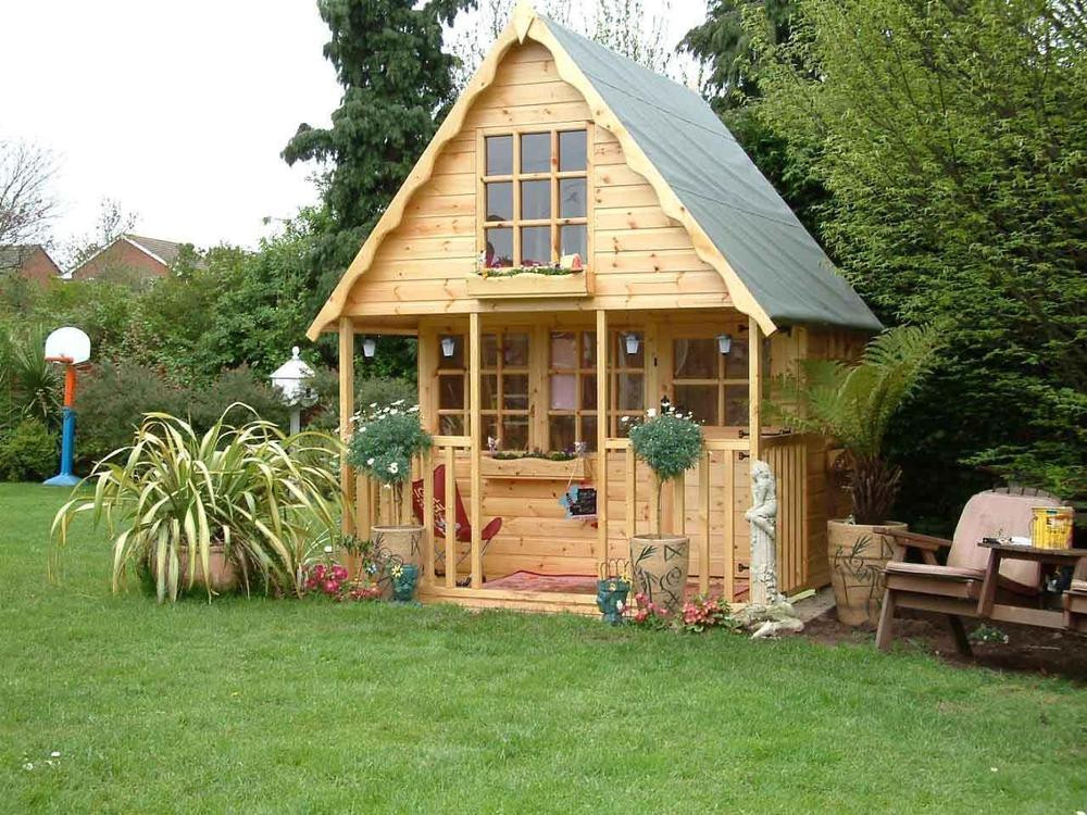Backyard Play House
 Wooden Playhouse play house wendyhouse wendy house 8x8 2