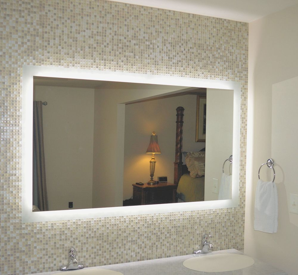 Bathroom Mirror 60 X 36
 Lighted Vanity mirrors wall mounted MAM 60" wide x
