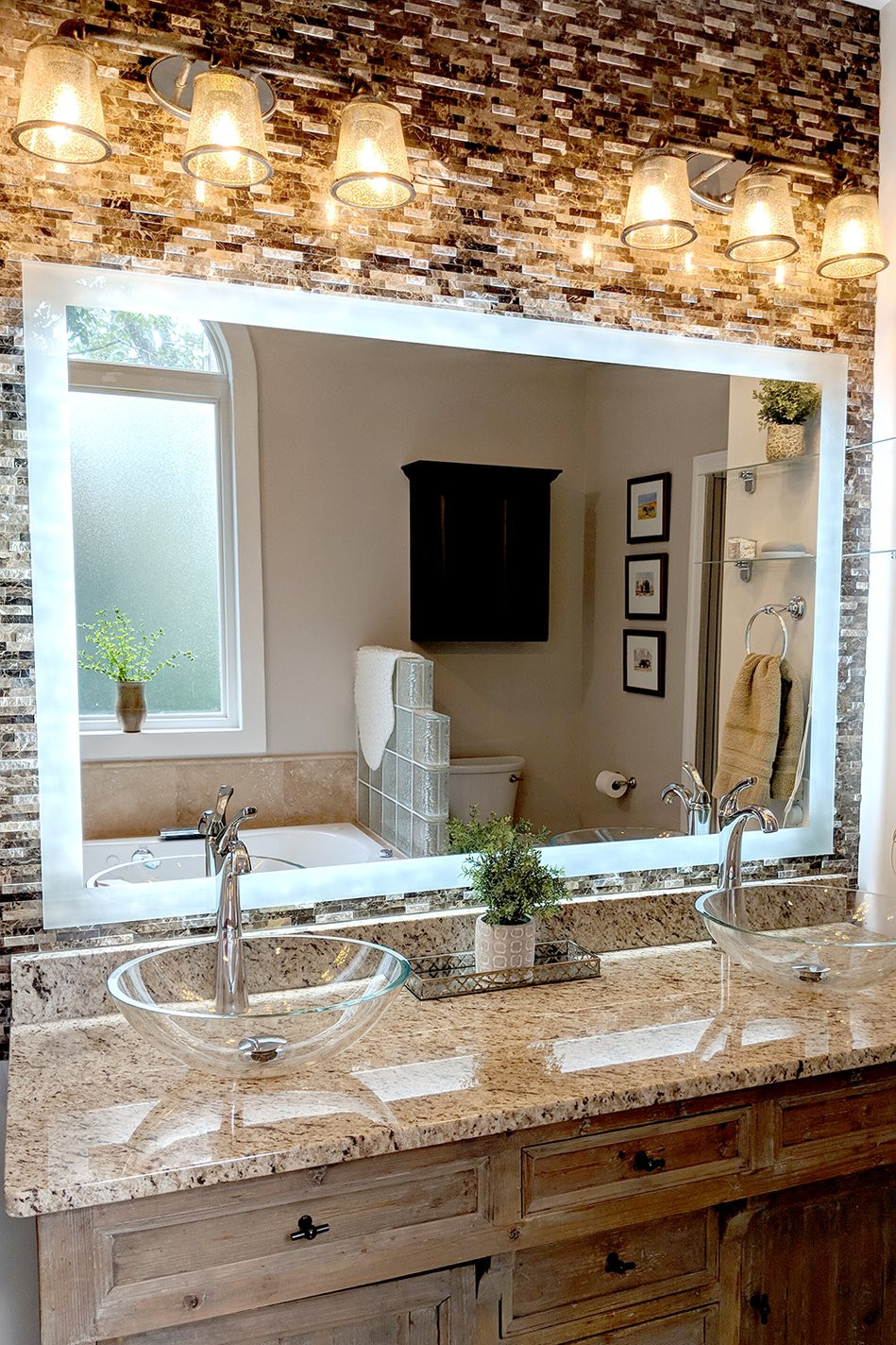 Bathroom Mirror 60 X 36
 Side Lighted LED Bathroom Vanity Mirror 60" x 36