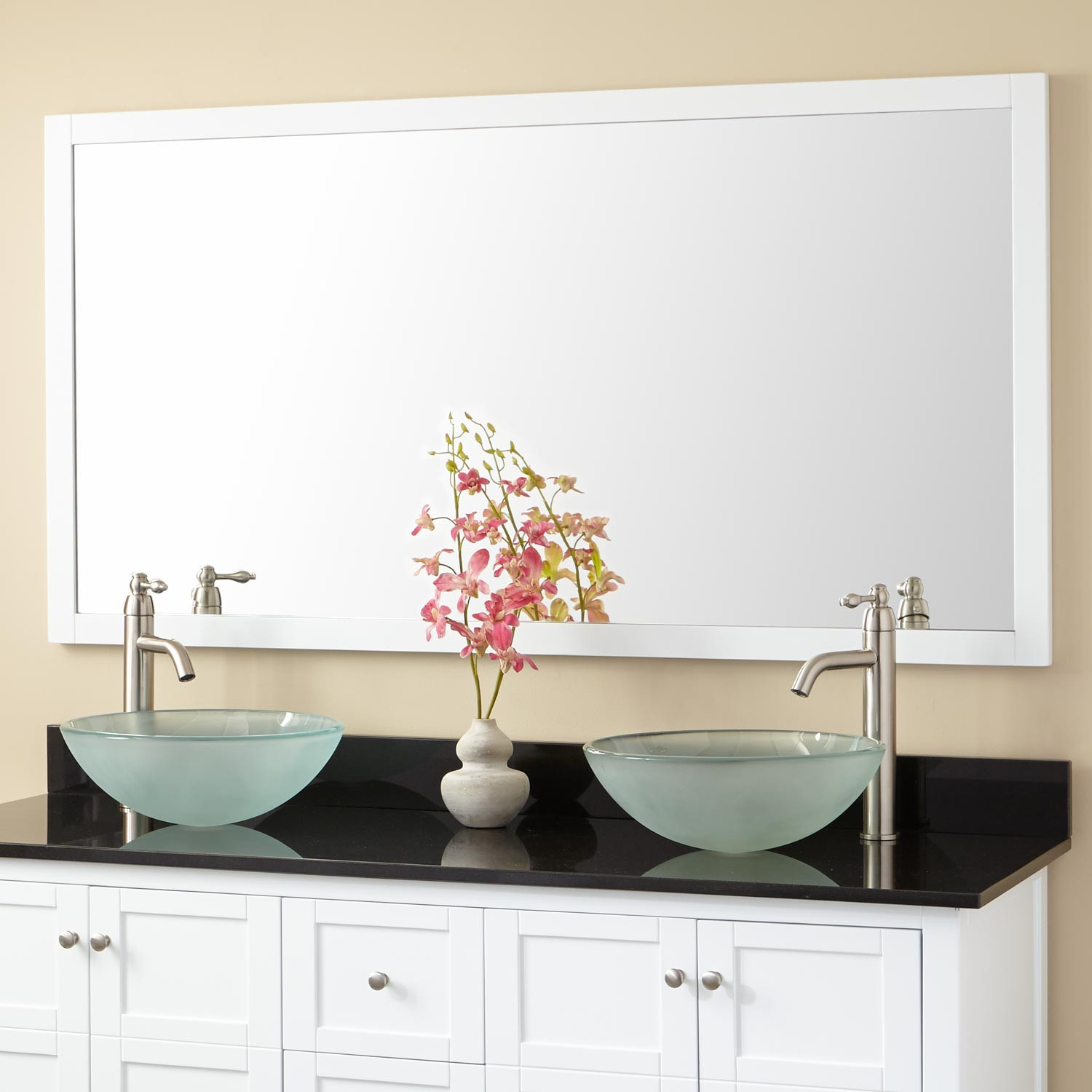 Bathroom Vanity And Mirror
 Everett Vanity Mirror White Bathroom Mirrors Bathroom