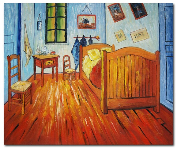 Bedroom Art Paintings
 The Bedroom at Arles van Gogh Paintings