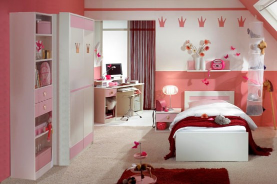 Bedroom For Girl
 15 Cool Ideas for pink girls bedrooms 8 554x369