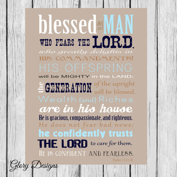Biblical Fathers Day Quotes
 Bible Verse Father s Day Scripture art Psalm 112