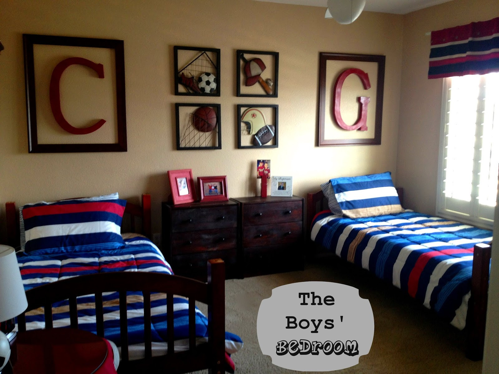 Boy Bedroom Theme
 Marci Coombs The Boys Sports Themed Bedroom