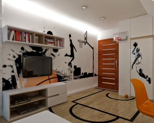 Boys Basketball Bedroom
 Dormitorios tema basket Ideas para decorar dormitorios