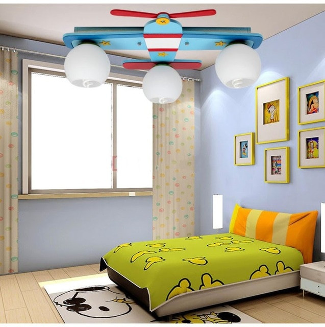 Childrens Bedroom Ceiling Lights
 Plane model children s bedroom ceiling lights boy room