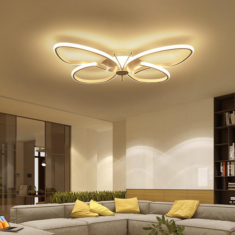Childrens Bedroom Ceiling Lights
 Led butterfly ceiling light modern bedroom warm and
