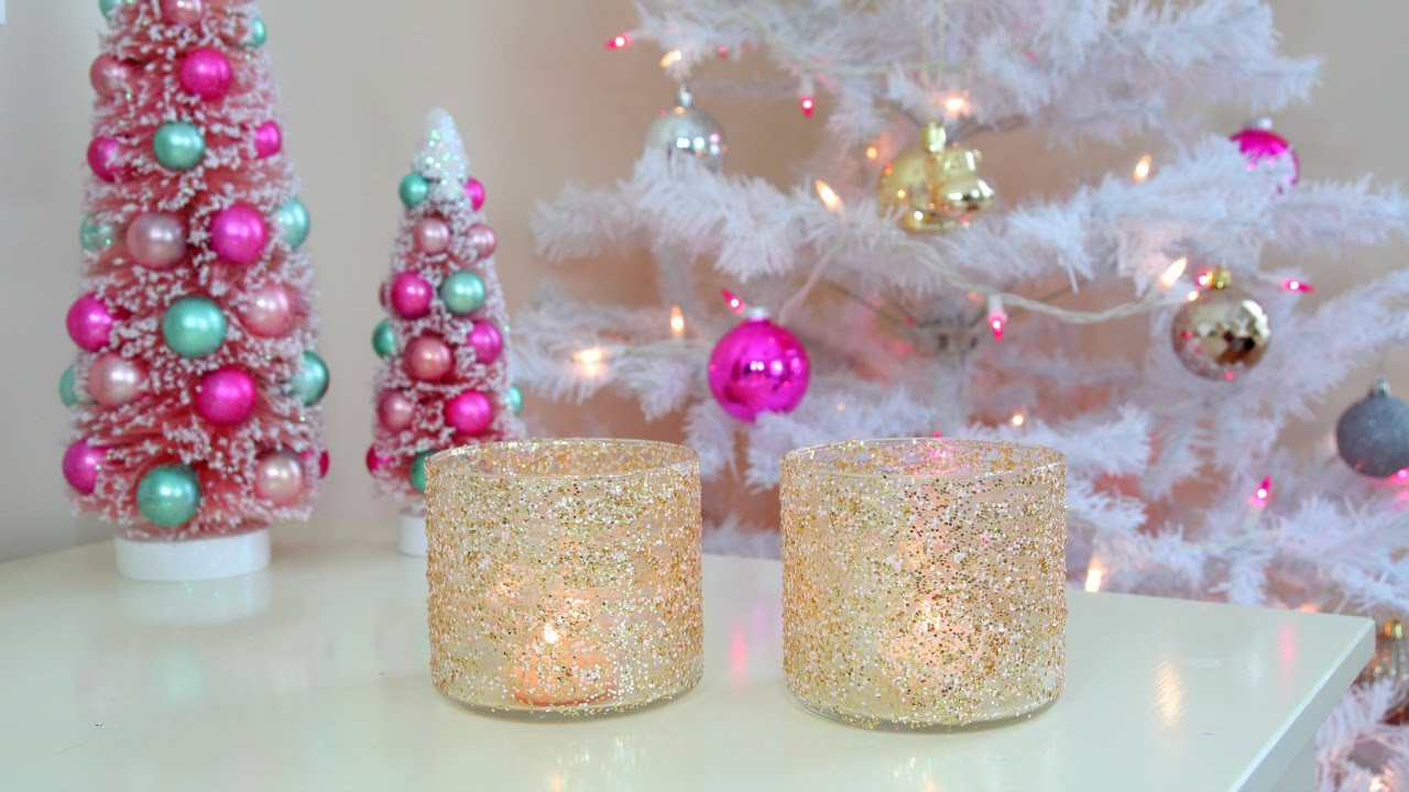 Christmas Diy Decor
 DIY Christmas Winter Room Decor Frosty Glitter Jars