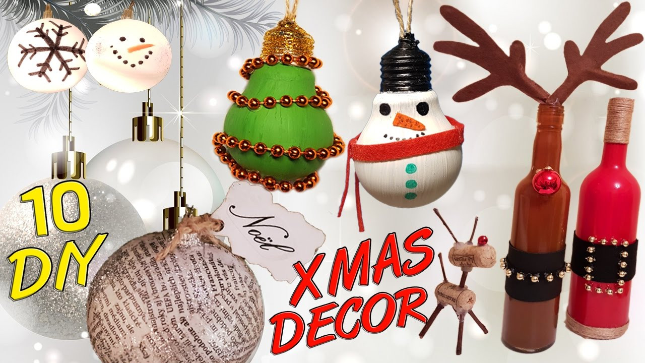 Christmas Diy Decor
 10 DIY Christmas recycled decoration HOW TO