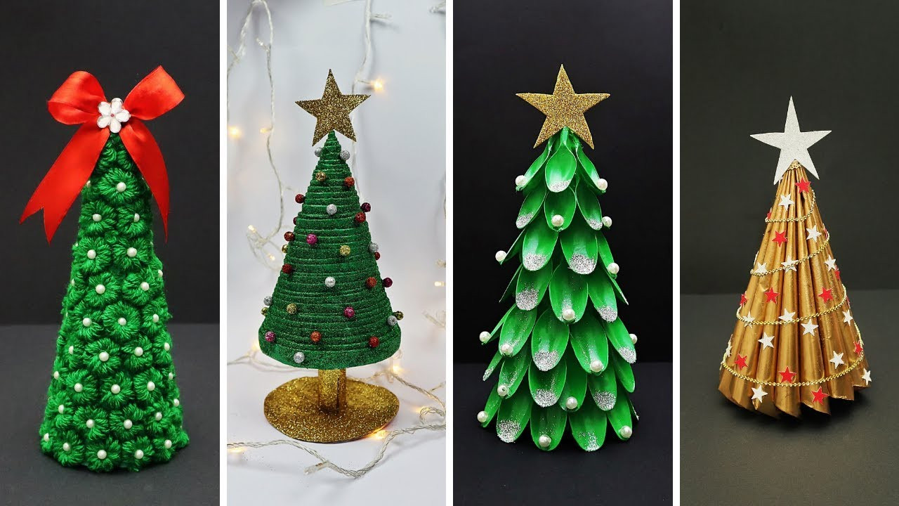 Christmas Diy Decor
 4 Easy DIY Christmas Tree Ideas Best Out of Waste