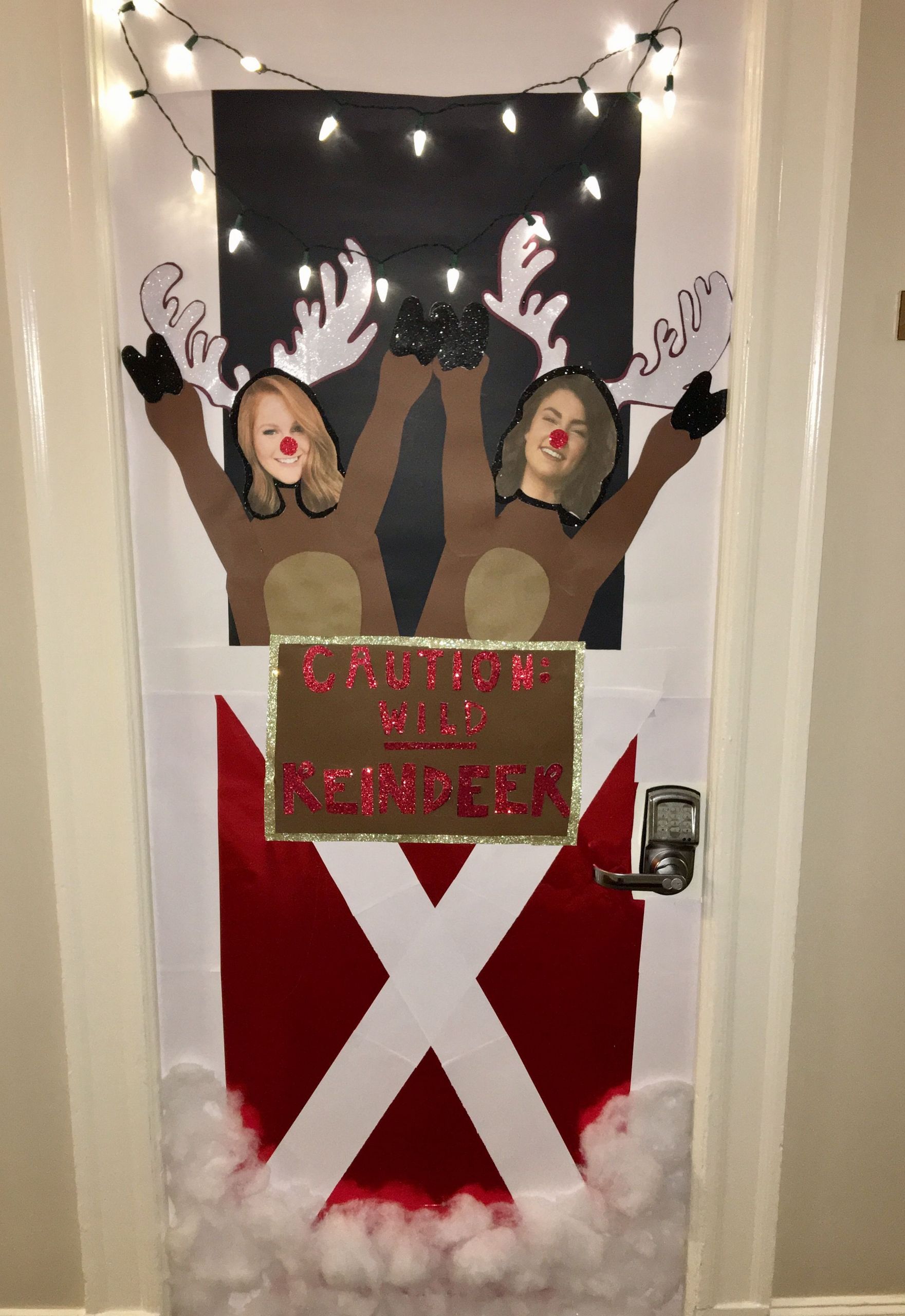 Christmas Door Decoration Ideas
 Oh deer This is for our door decorating contest we have