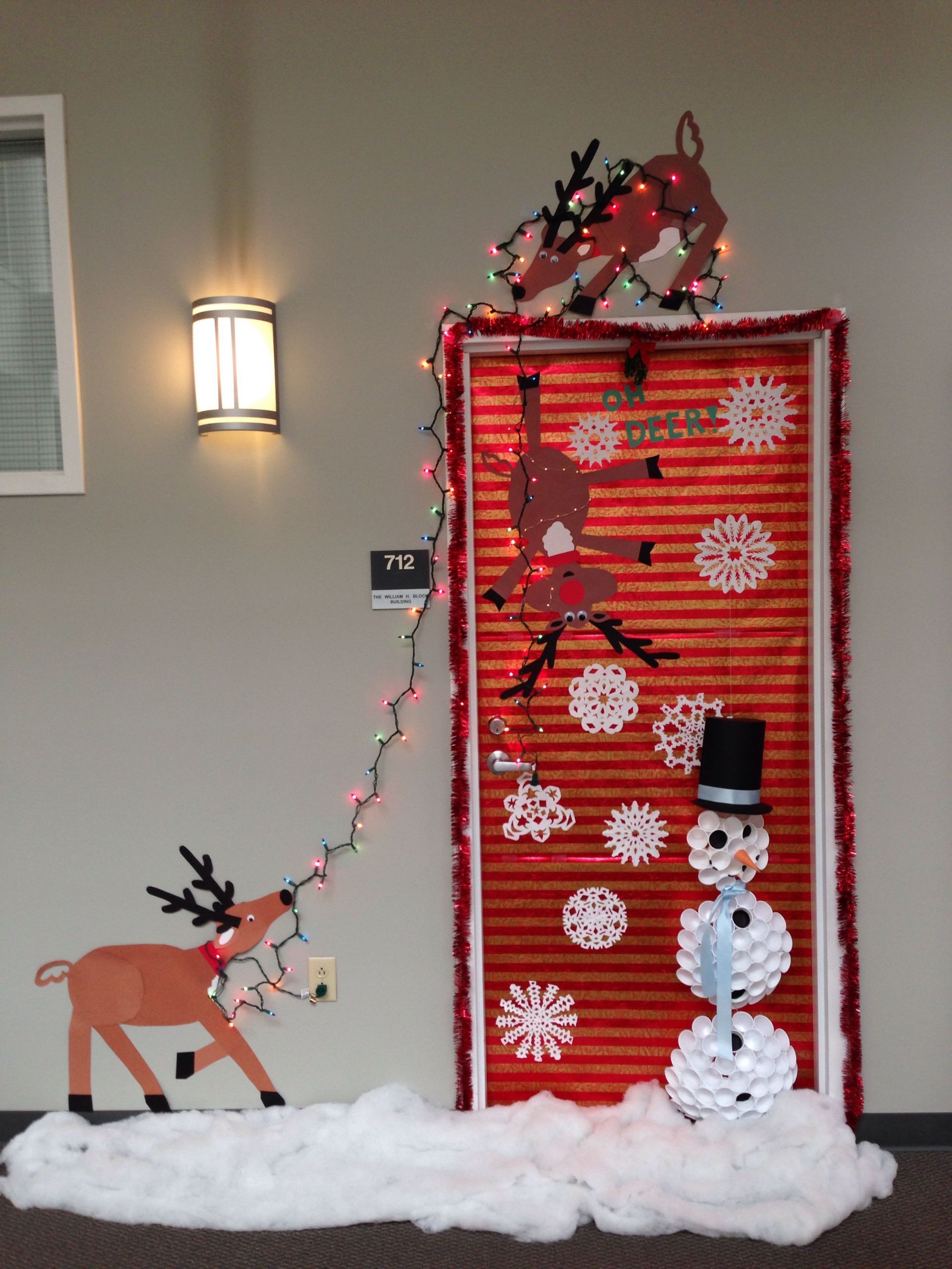 Christmas Door Decoration Ideas
 Our Christmas door decoration FIRST PLACE Made