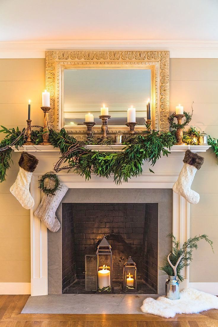 Christmas Fireplace Ideas
 27 Christmas Fireplace Mantel Decoration Ideas