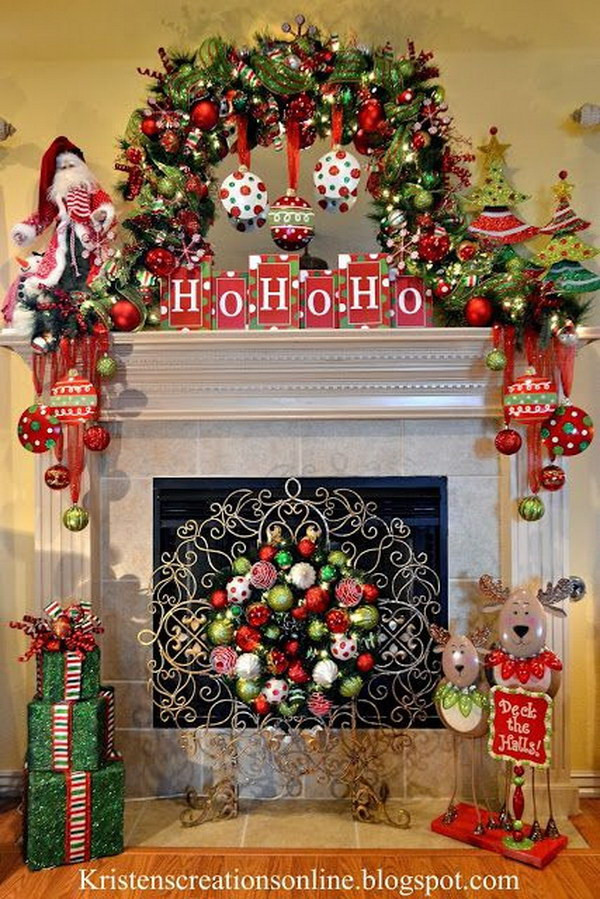 Christmas Fireplace Ideas
 25 Gorgeous Christmas Mantel Decoration Ideas & Tutorials