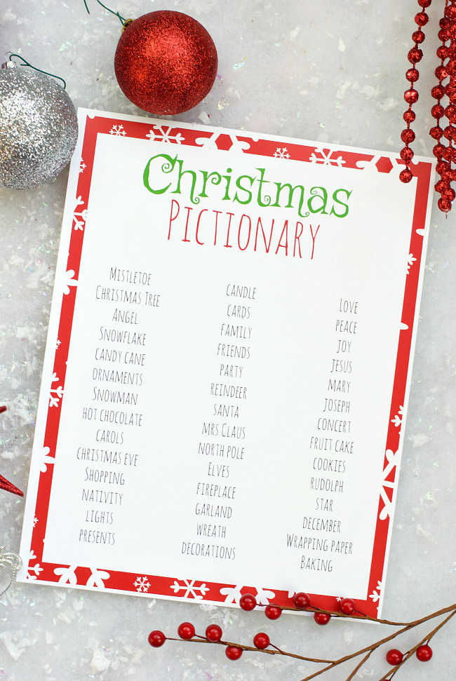 Christmas Game Ideas
 Free Printable Holiday Party Games for Kids – Fun Squared