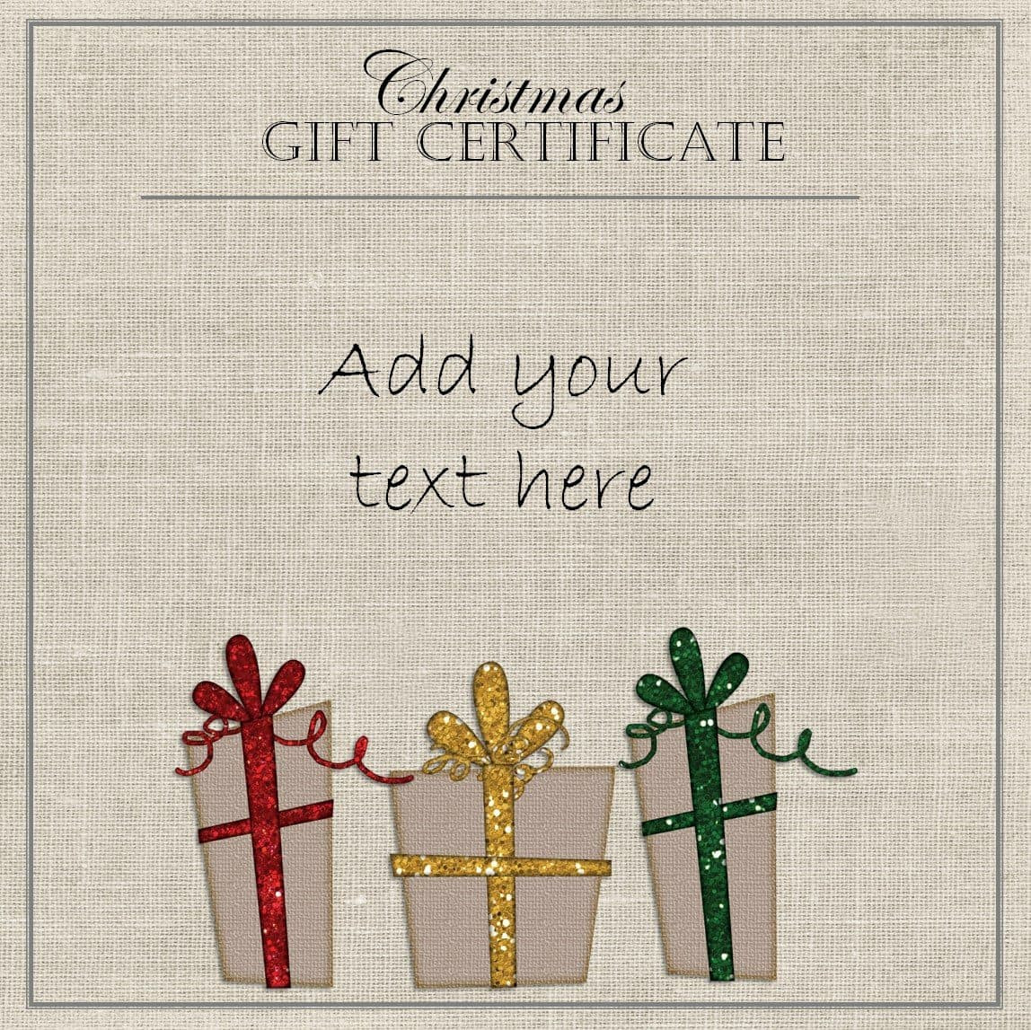 Christmas Gift Certificate Template Free
 Free Christmas Gift Certificate Template