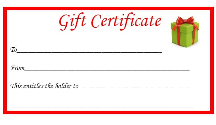 Christmas Gift Certificate Template Free
 Free Christmas Printable Gift Certificates The Diary