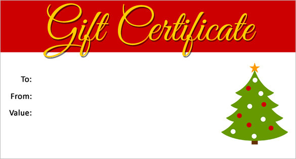 Christmas Gift Certificate Template Free
 20 Christmas Gift Certificate Templates Word PDF PSD