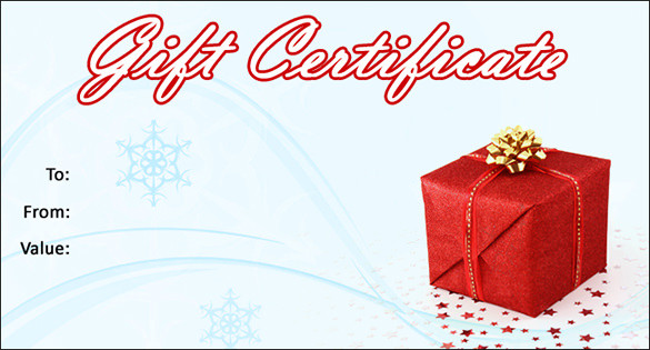 Christmas Gift Certificate Template Free
 20 Christmas Gift Certificate Templates Word PDF PSD
