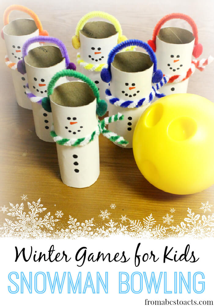 Christmas Indoor Games
 Winter Games for Kids Snowman Bowling