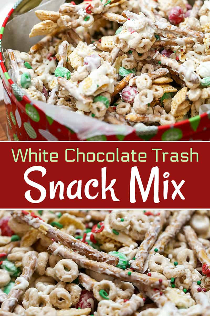Christmas White Trash Recipe
 White Chocolate Christmas Trash Snack Mix