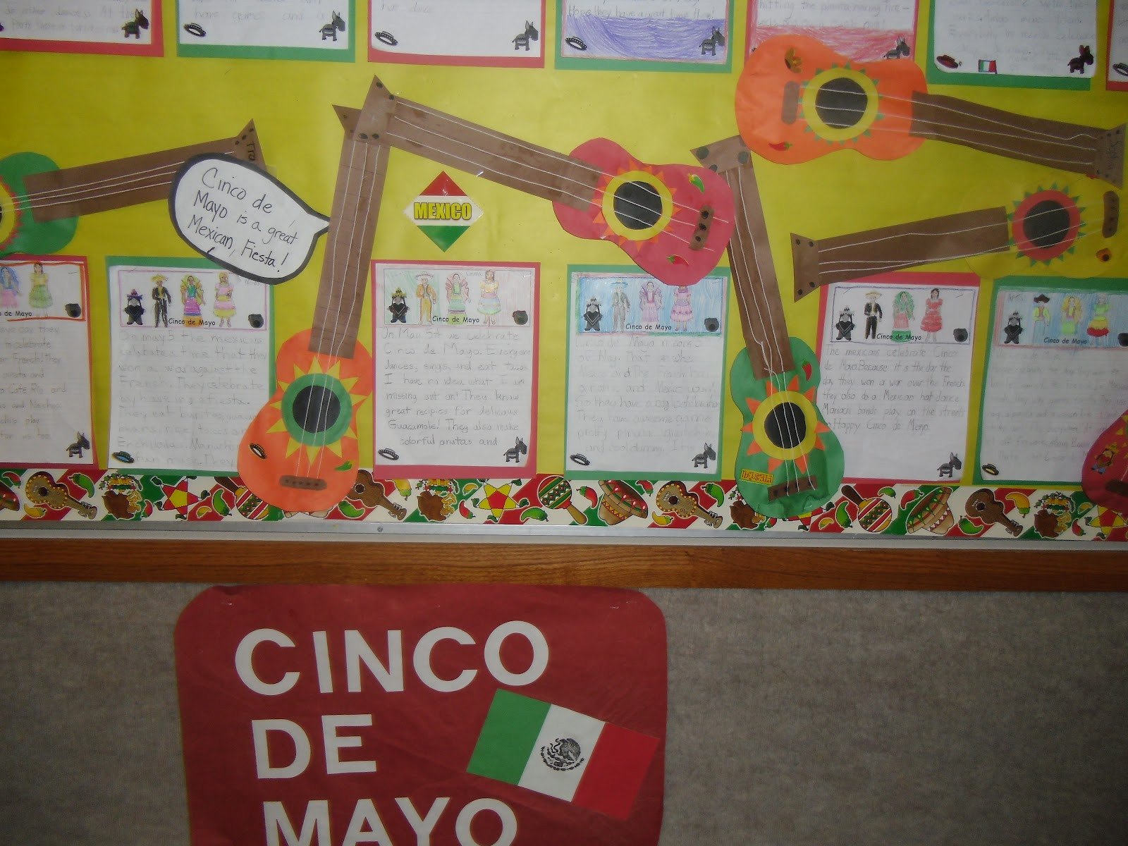 Cinco De Mayo Bulletin Board Ideas
 PATTIES CLASSROOM Cinco de Mayo Mariachi guitars and corn