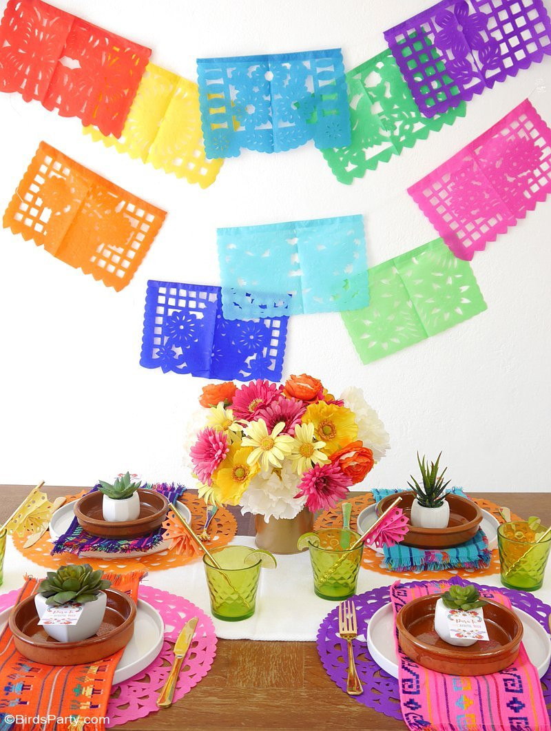Cinco De Mayo Decorations Diy
 A Colorful Cinco de Mayo Mexican Fiesta Party Ideas