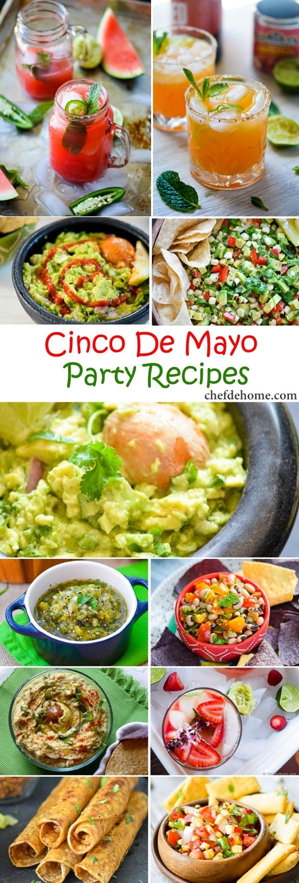 Cinco De Mayo Food Recipes
 Easy Mexican Fiesta Cinco De Mayo Party Recipes Meals