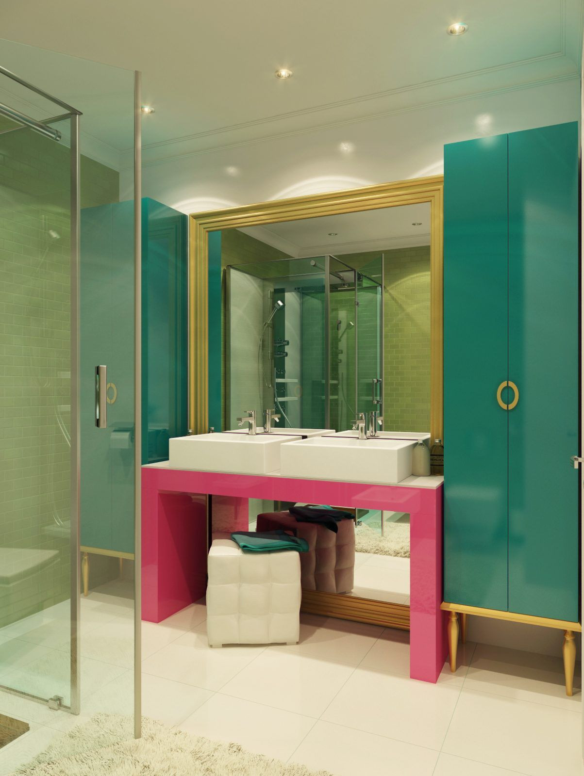 Colorful Bathroom Sets
 Turquoise Bathrooms Timeless and Captivating Interior
