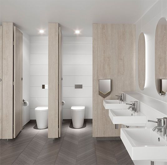 Commercial Bathroom Designs
 Cleanflush Caroma Specify in 2019