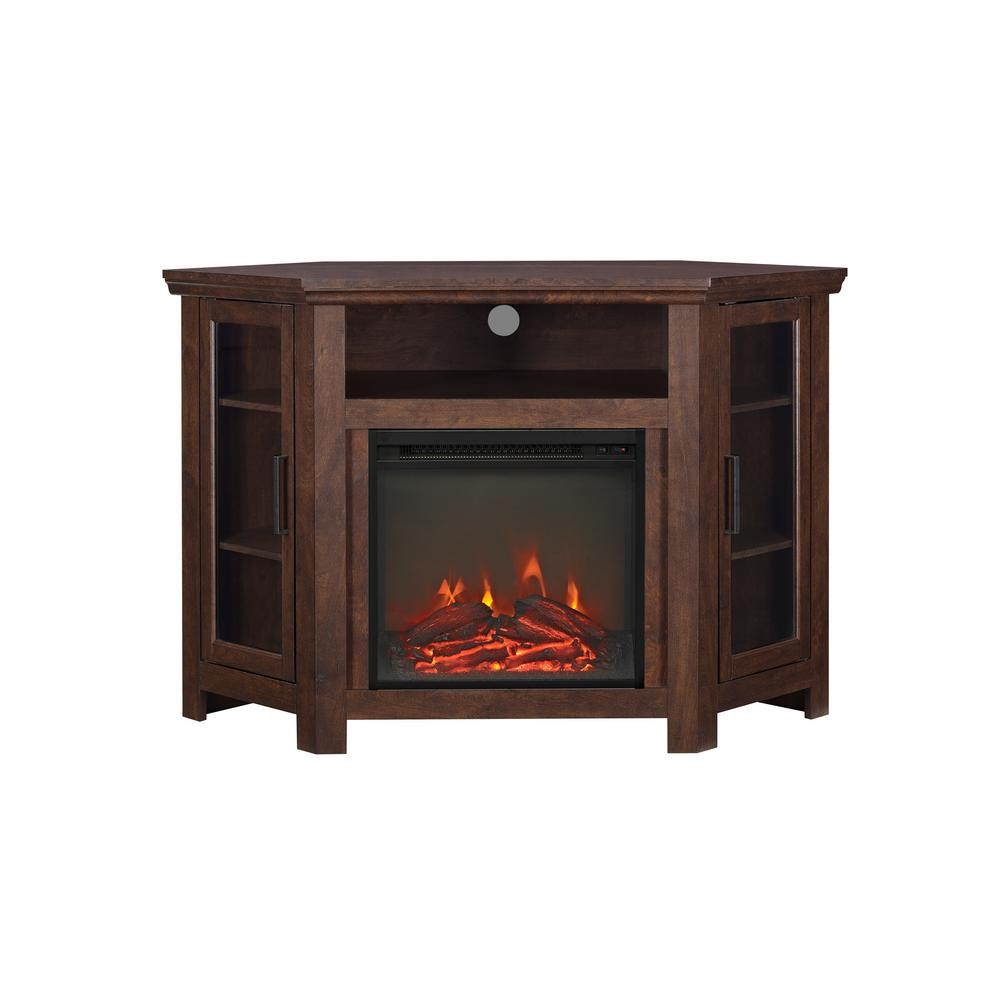 Corner Tv Stand Electric Fireplace
 Electric Fireplace TV Stand Entertainment Corner Center