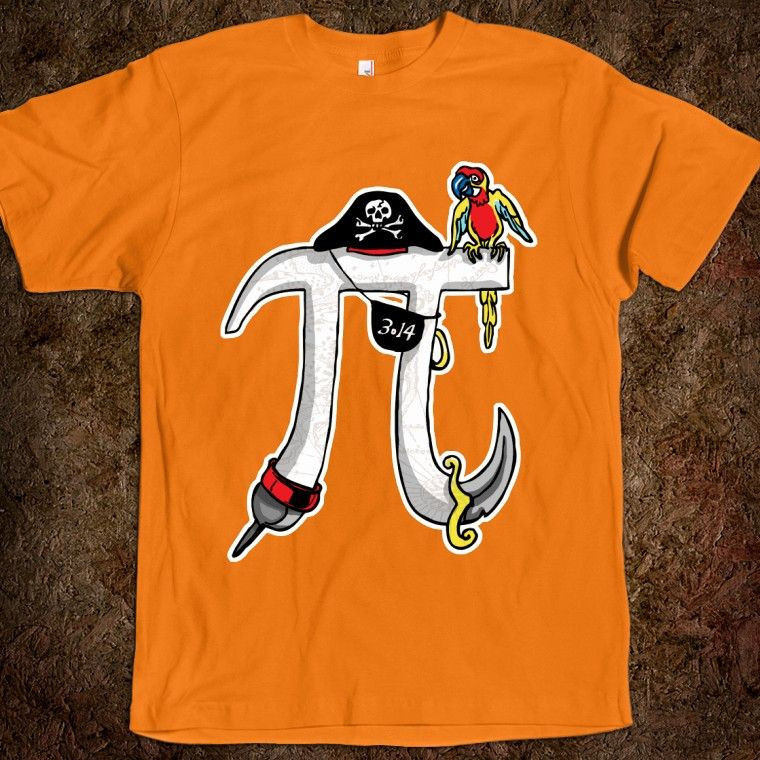 Creative Pi Day Shirt Ideas
 Funny Pi Day Pirate design by Mudge Studios for Math