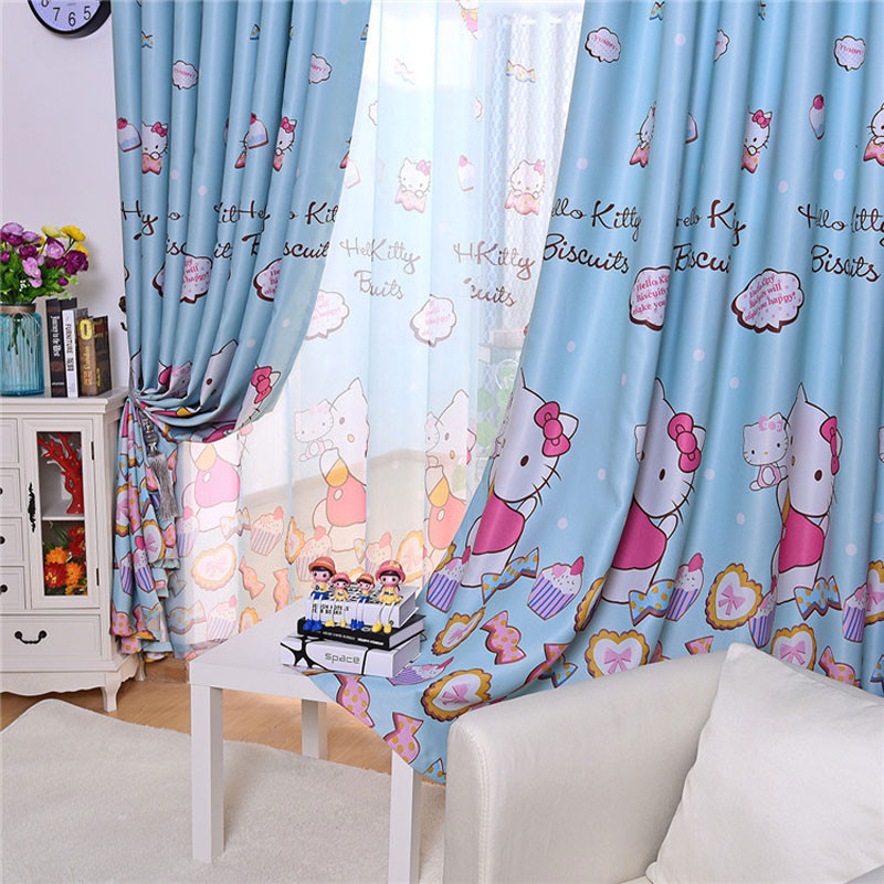 Cute Curtains For Living Room
 Cute Hello Kitty Cartoon Printed Curtains for Kids Baby