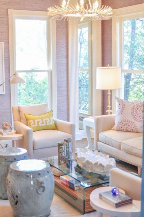 Cute Curtains For Living Room
 Vivacious and Cute Feminine Living Rooms