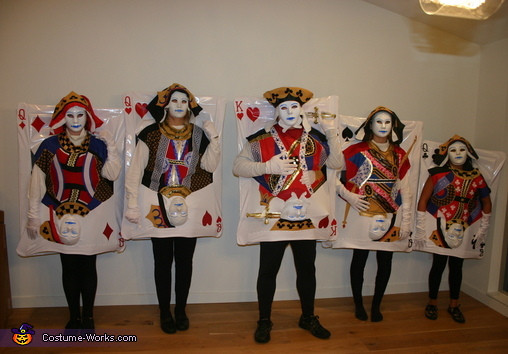Deck Of Cards Halloween Costumes
 Four of a Kind Cards Family Halloween Costume