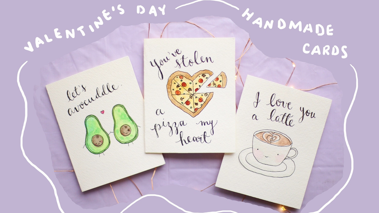 Diy Valentines Day Cards
 DIY Valentine s Day Special 💕 Food Pun Cards 🍕 🤗 ☕