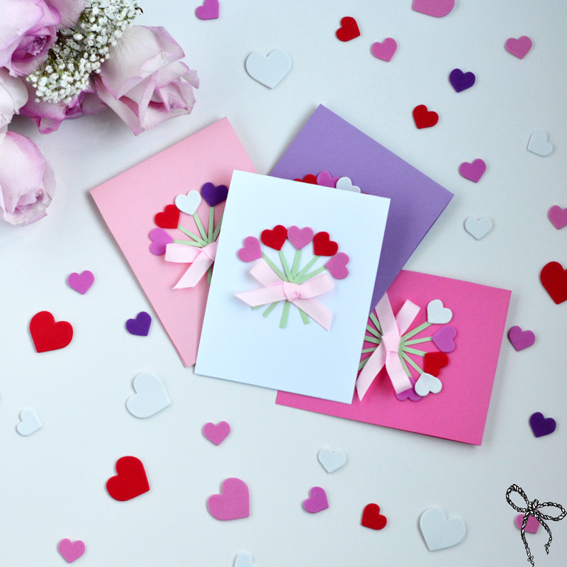 Diy Valentines Day Cards
 DIY Valentine s Day Cards Wear Bows and Smile