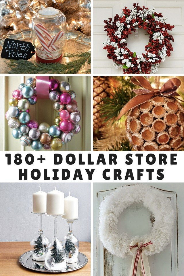Dollar Store Christmas Craft
 180 Dollar Store Holiday Crafts