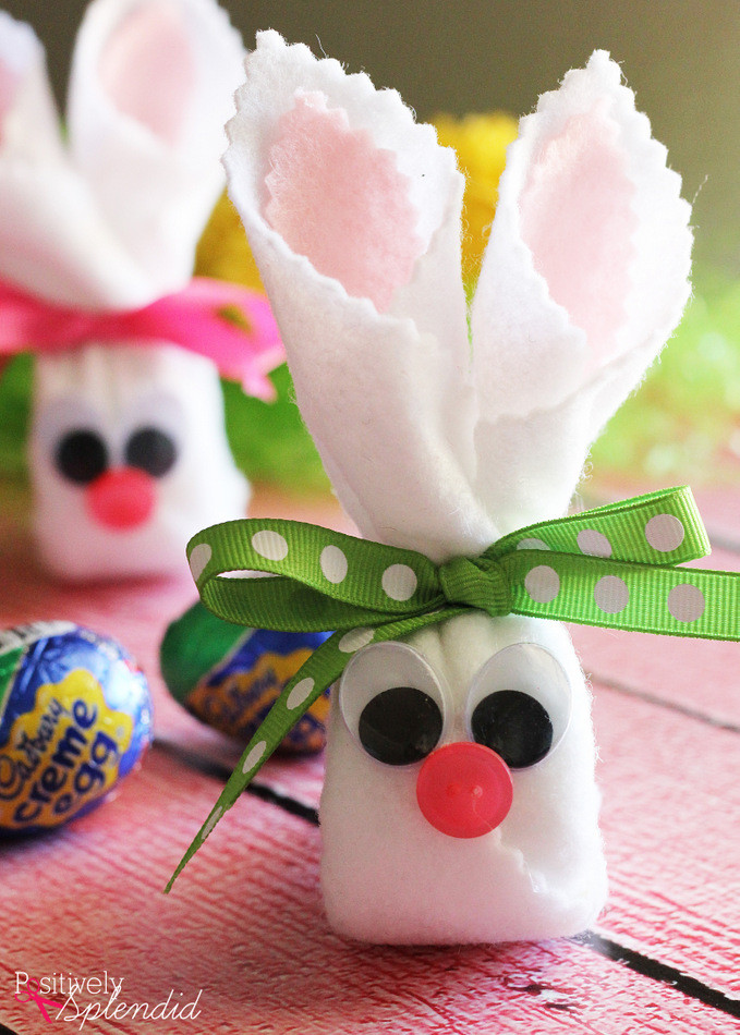 Easter Crafts Pinterest
 Easter Craft Idea Cadbury Creme Egg Bunnies
