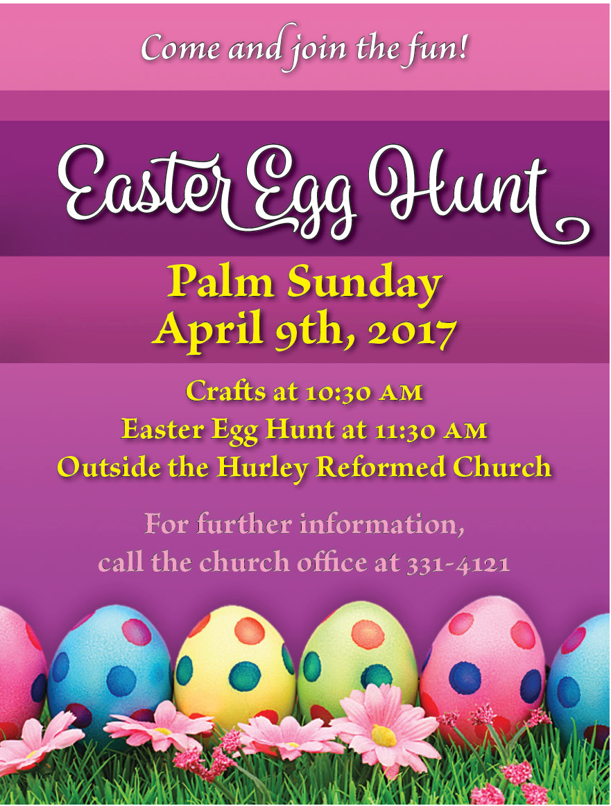 Easter Egg Hunt Ideas For Church
 Hurley Reformed Church